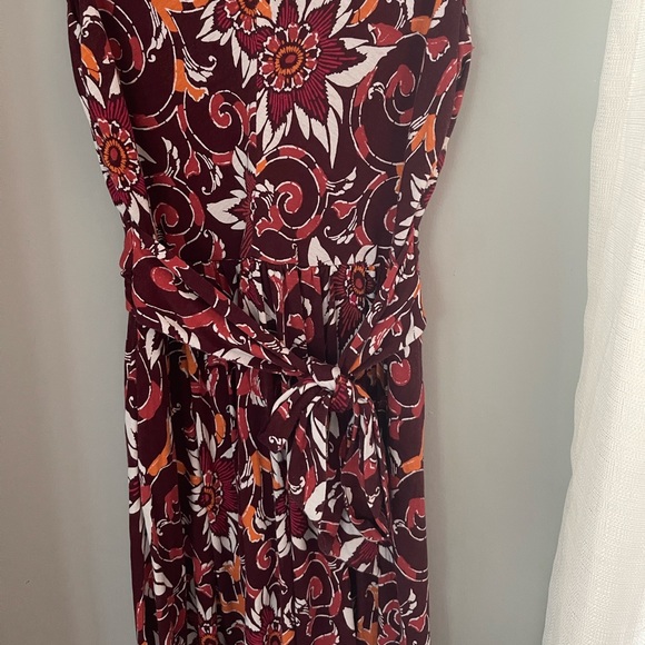 Tie front pattern knit dress the loft XS - Picture 2 of 4